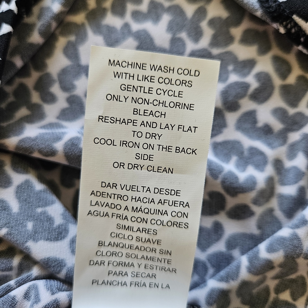 Michael Kors heart print sleeveless dress, small, black - Picture 7 of 8